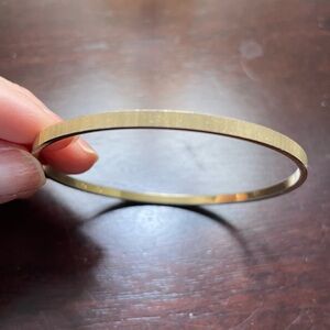 Vintage Monet Gold-Tone‎ Slim Bangle Bracelet